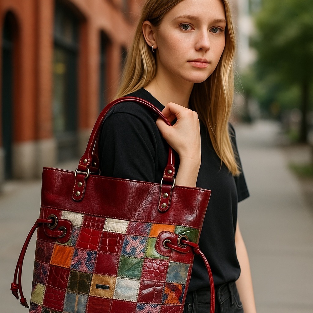 Hand Crafted Condor Leather Patchwork, Made In Gr… - image 2